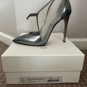 Designer Casadei Silver Shoe Women’s Size 11